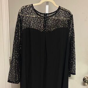 NWT Elegant Black Lace Dress 3x